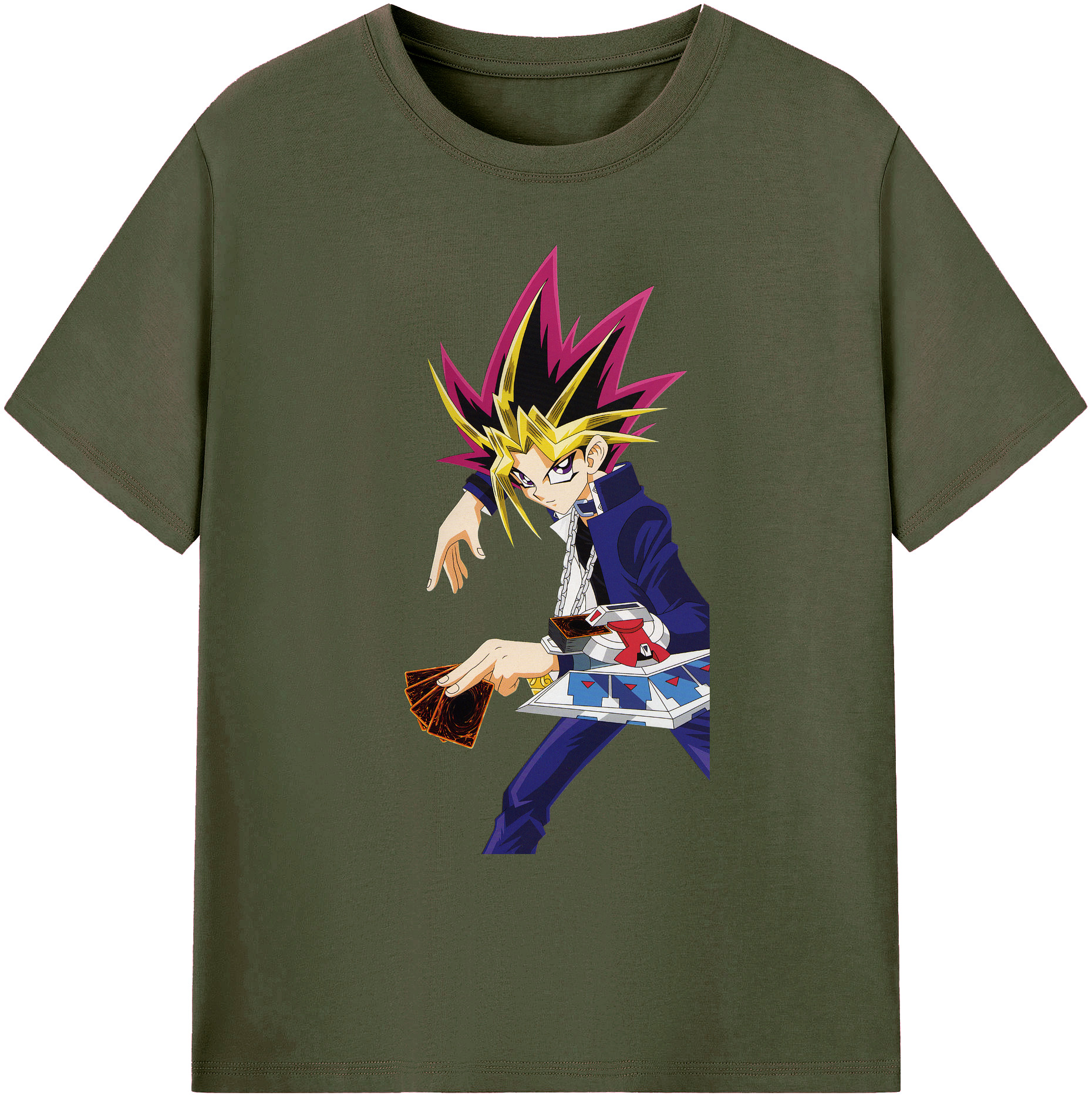 （画像用） 遊☆戯☆王 Yu-Gi-Oh! 綿100％ メンズ半袖Tシャツ｜肌触りやわらか＆通気性